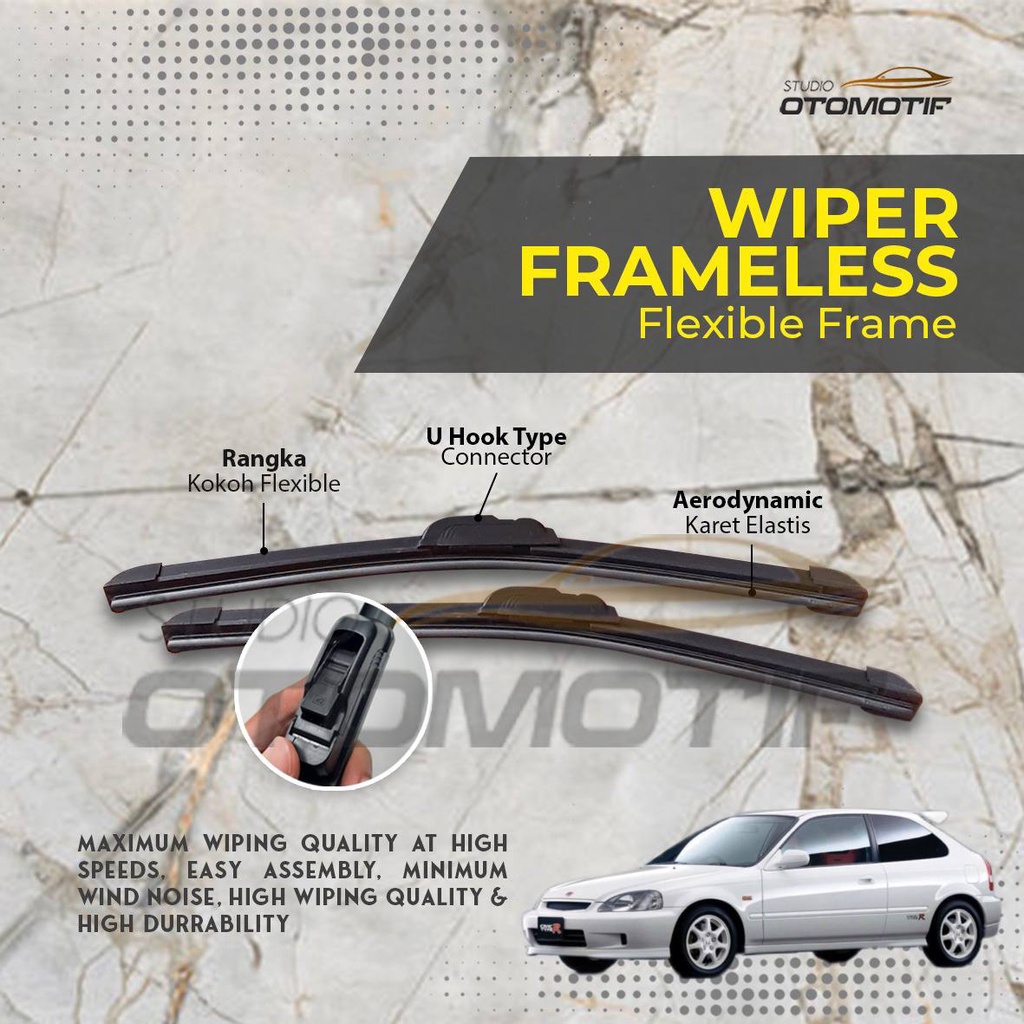 WIPER Civic type R Ek9 2000 FRAMELESS ECO FL 1 ชุด