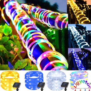 【พร้อมส่ง】สายไฟ Led พลังงานแสงอาทิตย์ PVC กันน้ํา สีรุ้ง ยาว 10 ม. 5 ม. สําหรับตกแต่งงานแต่งงาน ครอบครัว คริสต์มาส กลางแจ้ง