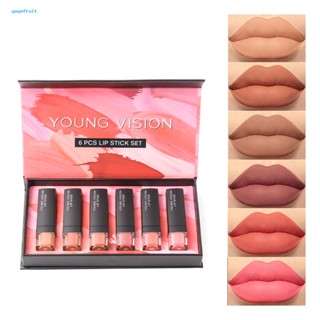 Yof ลิปสติก เนื้อแมตต์ 6 ชิ้น/เซต