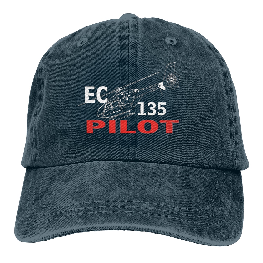 Yszq หมวกแก๊ปแฟชั่น ผ้าฝ้ายแท้ ลายการ์ตูน Ec 135 Ec 135 Pilot 2019 ปรับได้ สําหรับเพาะกาย ยิม และเฮล