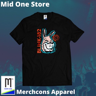 oversize T-shirt Mod247/kaos BAND BLINK-182 ป้ายแท็ก MERCHCONS SIZE Outside/KAOS Music DISTRO S-5XL