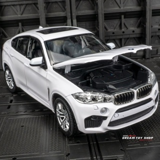 [Boxed] โมเดลรถยนต์ โลหะอัลลอย 1: 24 BMW X6M