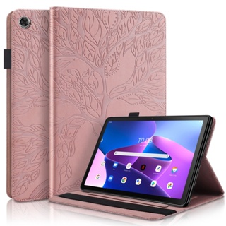 เคสแท็บเล็ตหนัง ฝาพับ ลายต้นไม้ พร้อมช่องใส่ปากกา สําหรับ Lenovo Tab M10 Plus (3rd Gen) 10.61 นิ้ว TB125FU Lenovo Xiaoxin Pad 10.61 นิ้ว TB128FU TB128XU TB128XC