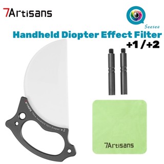 7Artisans Handheld Split Diopter เทคนิคพิเศษ FX Filter Prism 79mm +1 +2 Lens Filter กล้องอุปกรณ์เสริมการถ่ายภาพ DSLR