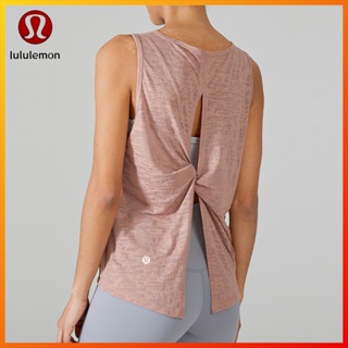 Lululemon ใหม่ เสื้อกล้าม แขนกุด ทรงหลวม ระบายอากาศ ใส่สบาย สําหรับออกกําลังกาย เล่นโยคะ YB186