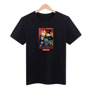 S-5XL Slam Dunk Men t-shirts t shirt printed short sleeve t shirt 100% brand Exquisite_08