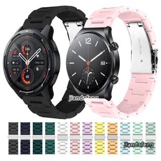 สายนาฬิกาข้อมือ พลาสติก เรซิน อะคริลิค สีใส แฟชั่น สําหรับ Xiaomi Watch S1 Active