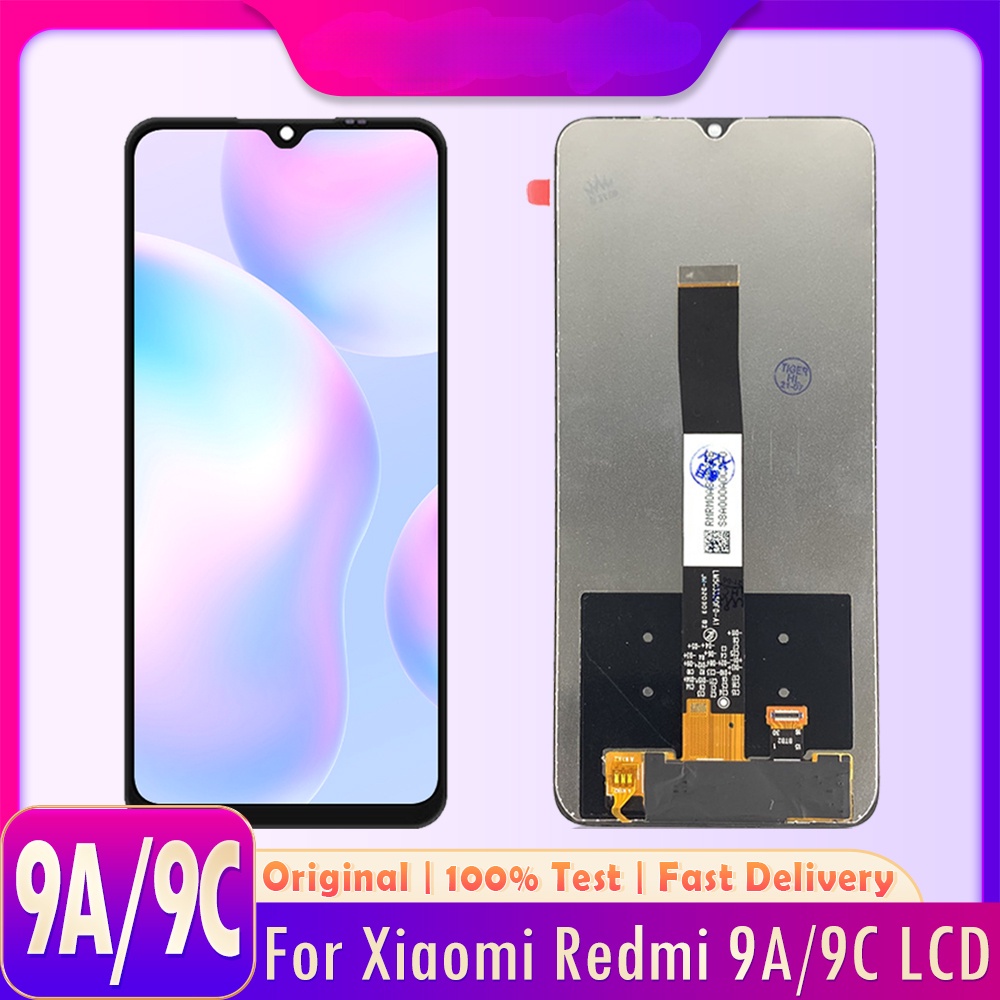 อะไหล่หน้าจอสัมผัส LCD แบบเปลี่ยน สําหรับ Xiaomi Redmi 9A Redmi 9C LCD M2006C3MG Display M2006C3LI M