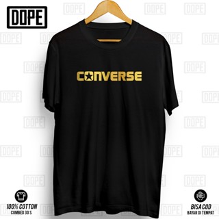 PRIA KATUN Converse GOLD Tshirt Premium Distro T-Shirt Men Women Combed Cotton 30s Cool DOPE V1 GOLD_01