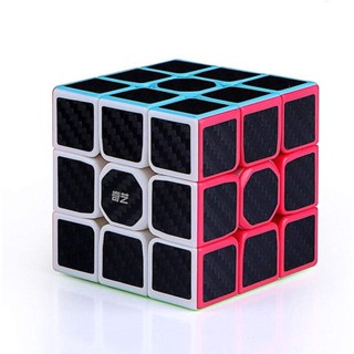 Qiyi ลูกบาศก์ปริศนา คาร์บอนไฟเบอร์ 3x3 ความเร็ว 3x3x3 ของเล่นสําหรับเด็ก