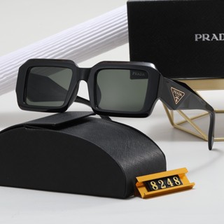 PRADA ใหม่ แว่นตากันแดดแฟชั่น อเนกประสงค์ ขนาดเล็ก หรูหรา สําหรับผู้ชาย และผู้หญิง UV400 2023