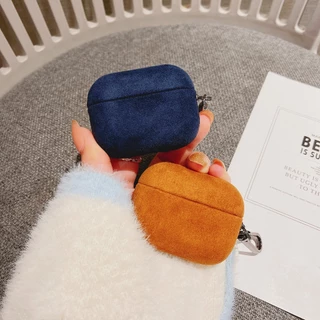 ผ้า Flannelette เคสหูฟังสําหรับ AirPods Pro 3 (2025) AirPods 4 3 2 1 หรูหรา Furry ฝาครอบป้องกันพร้อมหัวเข็มขัดโลหะ