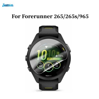 ฟิล์มกันรอยหน้าจอ TPU แบบใส กันฝุ่น กันคราบ สําหรับ Garmin Forerunner 265 265s 965