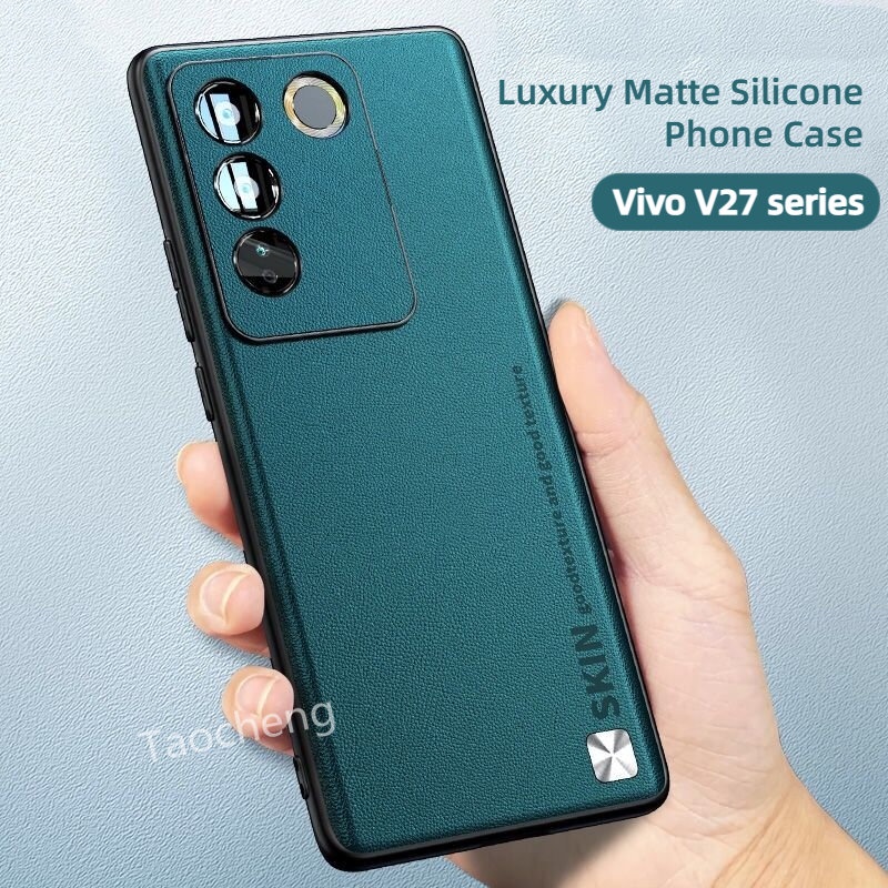 เคสโทรศัพท์มือถือ ซิลิโคน ผิวด้าน กันกระแทก แฟชั่นหรูหรา สําหรับ Vivo V29 V27 e Pro Lite V29e V27e V27Pro 5G V29Pro V29Lite 2023