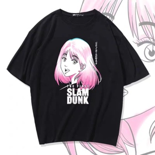 tshirt เสื้อยืดผ้าฝ้ายพิมพ์ลายเสื้อยืด Muvisin Slam Dunk #02 Kaos Anime T-Shirt(S-5XL)