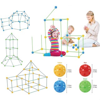 ชุดของเล่นตัวต่อบ้านป้อม 72 ลูก 102 แท่ง สําหรับเด็ก