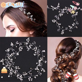 Party Romantic Long Chain Headpiece Hair Jewelry Bridals Tiara Wedding Hair Vine