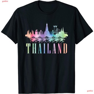 เสื้อยืดลำลอง Asian Travel Bangkok Thai Gift Thailand T-Shirt Mens Womens T-shirtsS-5XL