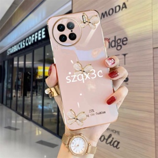 พร้อมส่ง ใหม่ เคสโทรศัพท์มือถือ TPU ชุบคริสตัล ลายผีเสื้อ ป้องกันด้านหลัง สําหรับ VIVO Y36 4G V27 V27e X90 Pro IQOO Z7x Z7 5G 2023