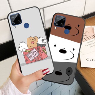 เคสโทรศัพท์มือถือ ซิลิโคนนิ่ม ลายหมีเปลือยสามตัว สําหรับ Realme C15 C17 C20 C21 C25 C25S