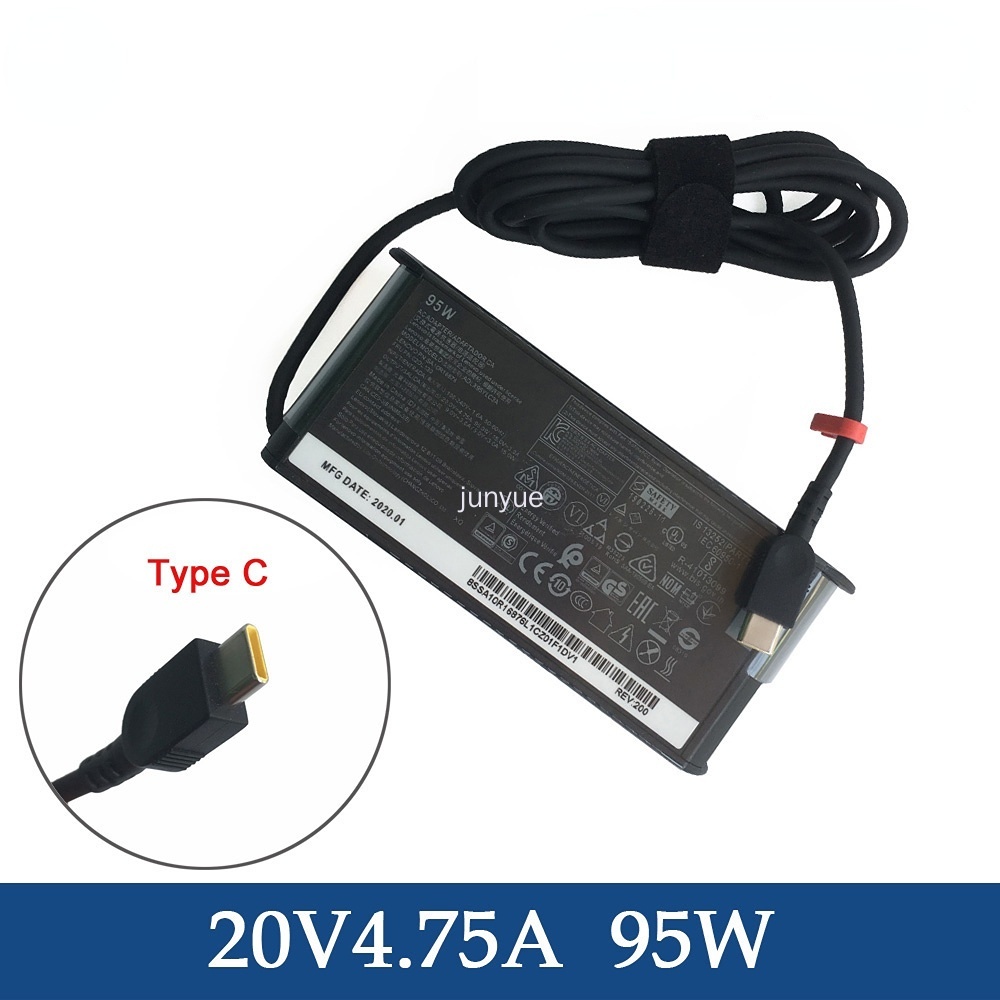 Lenovo 4.75A 95W USB Type-c Power Adapter Charger สําหรับ Y740S 15IRH Y9000X