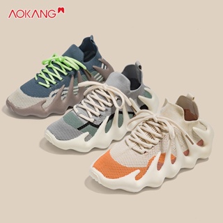 AOKANG Flying shoes รองเท้ามะพร้าวใหม่ของผู้หญิงนักเรียนรองเท้าผ้าใบวิ่งทุกคู่