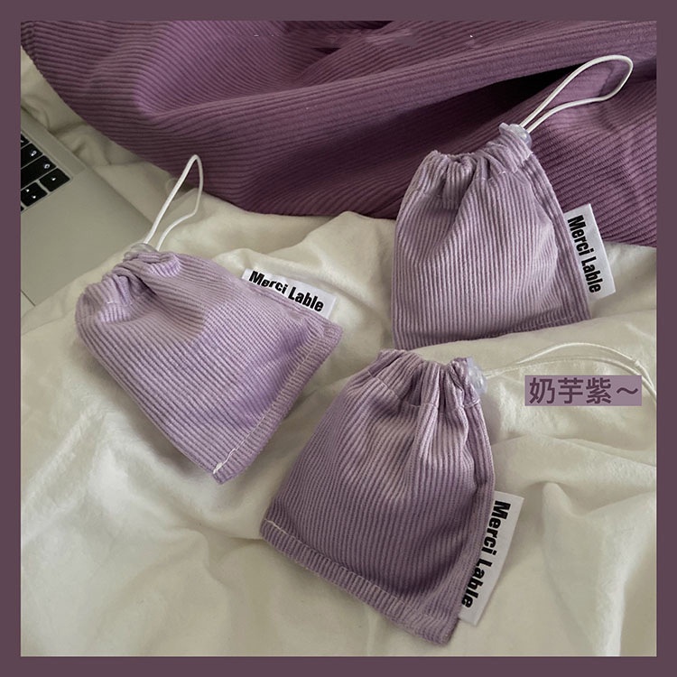 กระเป๋าใส่เหรียญ ลิปสติก เครื่องสําอาง แบบพกพา ขนาดเล็ก สีม่วง