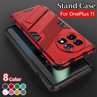 เคสโทรศัพท์มือถือแบบแข็ง กันกระแทก พร้อมที่ตั้งวาง สไตล์พังก์ สําหรับ OnePlus 11 OnePlus11 PBH110 1+11 5G hp One Plus 11R 10T 10 ACE Pro ACE2