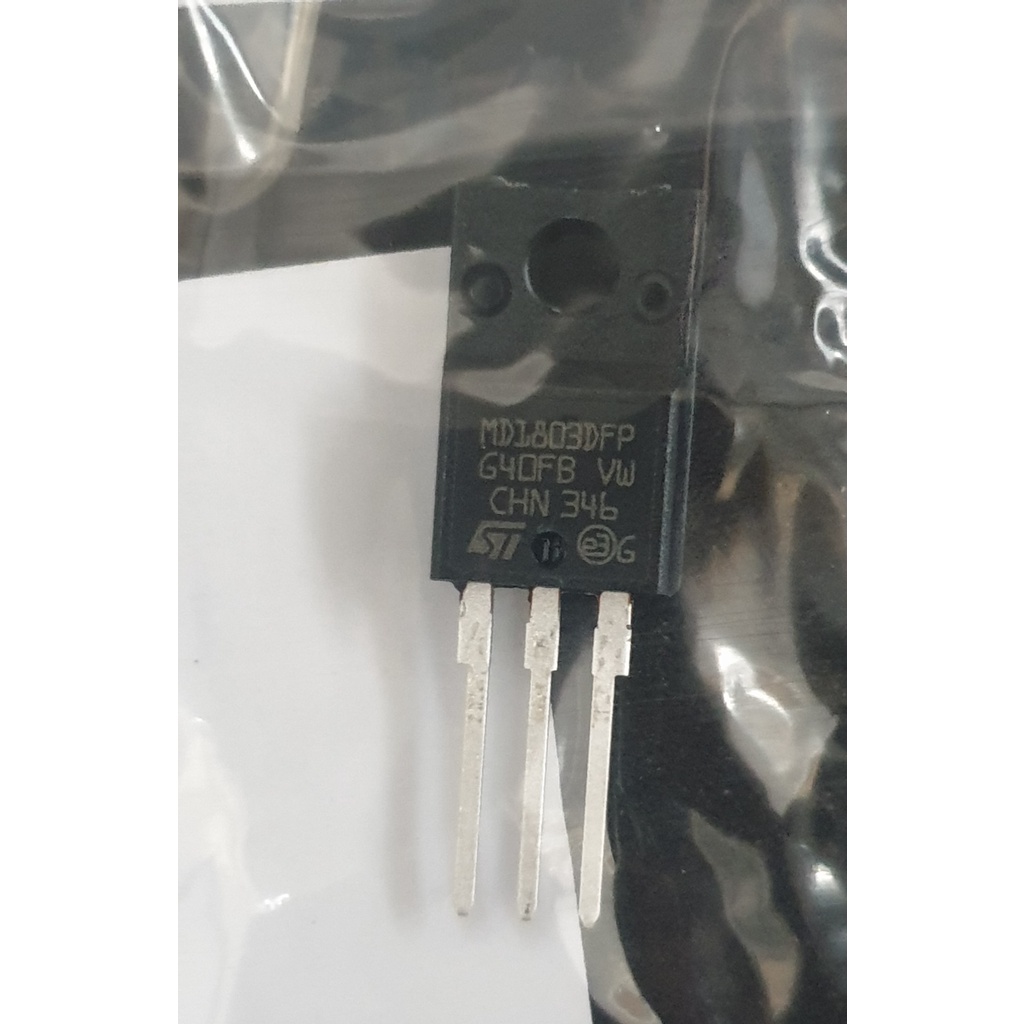 ทรานซิสเตอร์ MD1803DFP MD 1803 DFP แรงดันไฟฟ้าสูง NPN 1500V 15A 700W - ขนาดเล็ก TO-220