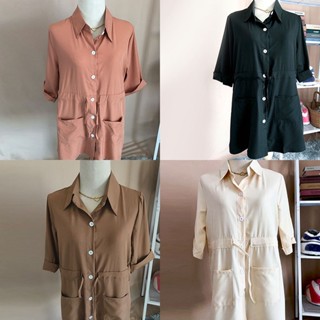 พร้อมส่ง เสื้อโค้ทสั้นเกาหลี ชุดเดรสสไตล์เกาหลี เสื้อกันหนาว เสื้อคลุมแขนยาว หลายสีเสื้อ