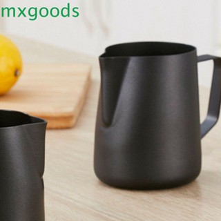 Mxgoods เหยือกสแตนเลสสําหรับใส่นมฟองนมกาแฟลาเต้คาปูชิโน