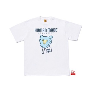 เสื้อยืดแขนสั้น พิมพ์ลายการ์ตูนหมีขั้วโลก โลมา ape-man แฮนด์เมด สําหรับผู้ชาย