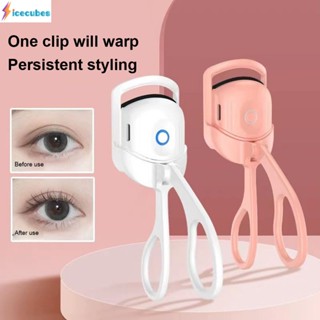 Cross-Border เครื่องทำความร้อน Eyelash Curler ไฟฟ้าอุณหภูมิควบคุมการชาร์จ Mini แบบพกพา Electric Eyelash Curler ICECUBES