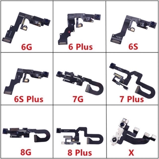 แพรกล้องหน้า ทุกรุ่น แพรชุดกล้องหน้า แพรลำโพง สำหรับ i5,5s,5c,se,6,6plus,6s,6splus,7,7plus,iX,SE 202