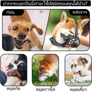 【5-55กก】ตระกร้อครอบปากสุนัข ที่ครอบปากหมา ครอบปากสุนัข ตะกร้อครอบปาก ตะกร้อครอบปากหมา ตะกร้อปากสุนัข ตะกร้อสุนัข ที่ครอบ