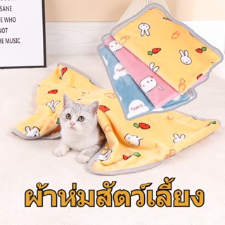 🐱ผ้าห่มสัตว์เลี้ยง ลูกแมว มีให้เลือกทุกฤดูกาล อุ่น สักหลาด ผ้าห่มผืนเล็ก เสื่อสัตว์เลี้ยง🐱