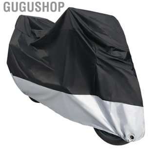 Gugushop Large Motorbike Cover Heavy Duty Dustproof Waterproof Motorcycle Shelter with Elastic Band for Outdoor