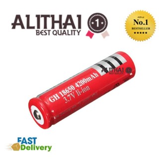 Alithai UltraFire ถ่านชาร์จ Li-ion 18650 3.7V 6800mAh (1ก้อน) ถ่าน