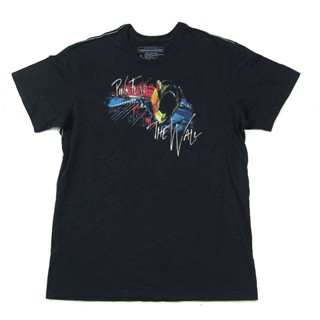 [S-5XL] ขายดี เสื้อยืดลําลอง แขนสั้น คอกลม พิมพ์ลาย Pink Floyd The Wall Contrast Stitch สีดํา โอเวอร์ไซซ์ สําหรับผู้ชาย