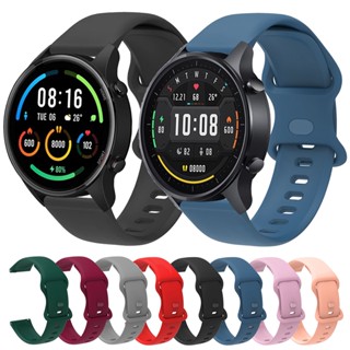 สายนาฬิกาข้อมือซิลิโคน 22 มม. สําหรับ Xiaomi Watch Color Sport Color 2 S1 Active Smart Watch Band สําหรับ Huami Amazfit GTR 47 มม. GTR 3 Pro