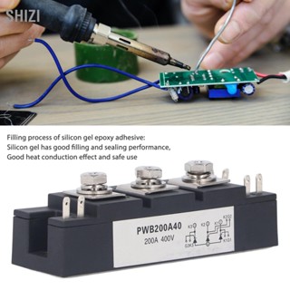 ShiZi Power Thyristor Module Fast Heat Dissipation แผ่นทองแดง Rectifier สำหรับเครื่องเชื่อม 400V