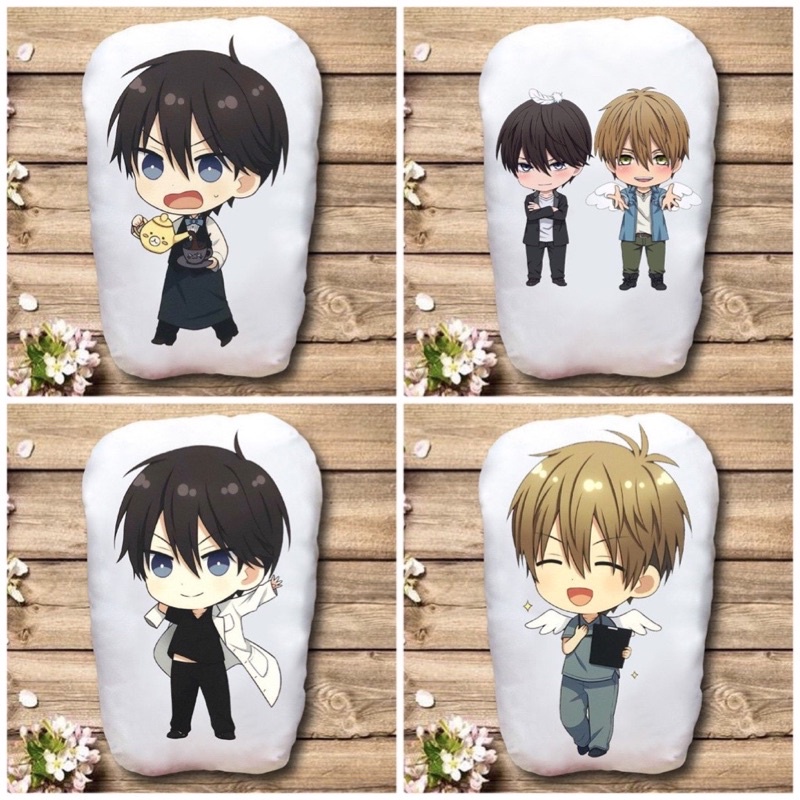 Dakaretai Otoko Bear พร้อมรูปถ่าย 2 ข้าง / หมอนนอน Dakaretai otoko