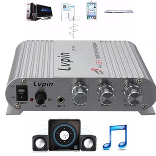 ลำโพง Lvpin LP-838 200วัตต์ 12โวลต์ซุปเปอร์เบสมินิไฮไฟสเตอริโอเครื่องขยายสัญญาณกระตุ้นMP3สำหรับรถบ้าน