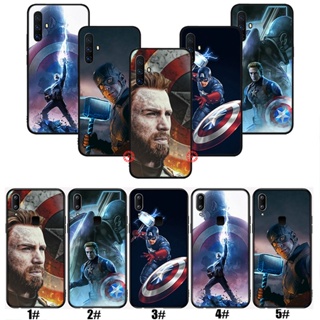 เคสโทรศัพท์มือถือ ลายกัปตันอเมริกา Marvel สําหรับ OPPO F7 F9 F11 F17 F19 Pro Plus A7X A9 A74 HAL16