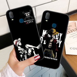 เคสโทรศัพท์มือถือ ซิลิโคนนิ่ม ลายวันพีซ สีดํา สําหรับ Vivo Y11 Y12 Y15 Y17 Y19 Y12S Y20 Y20i Y20S