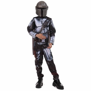 เครื่องแต่งกายคอสเพลย์ การ์ตูนอนิเมะ Galaxy Bounty Hunter Mandalorian Fantasy สําหรับเด็กผู้ชาย