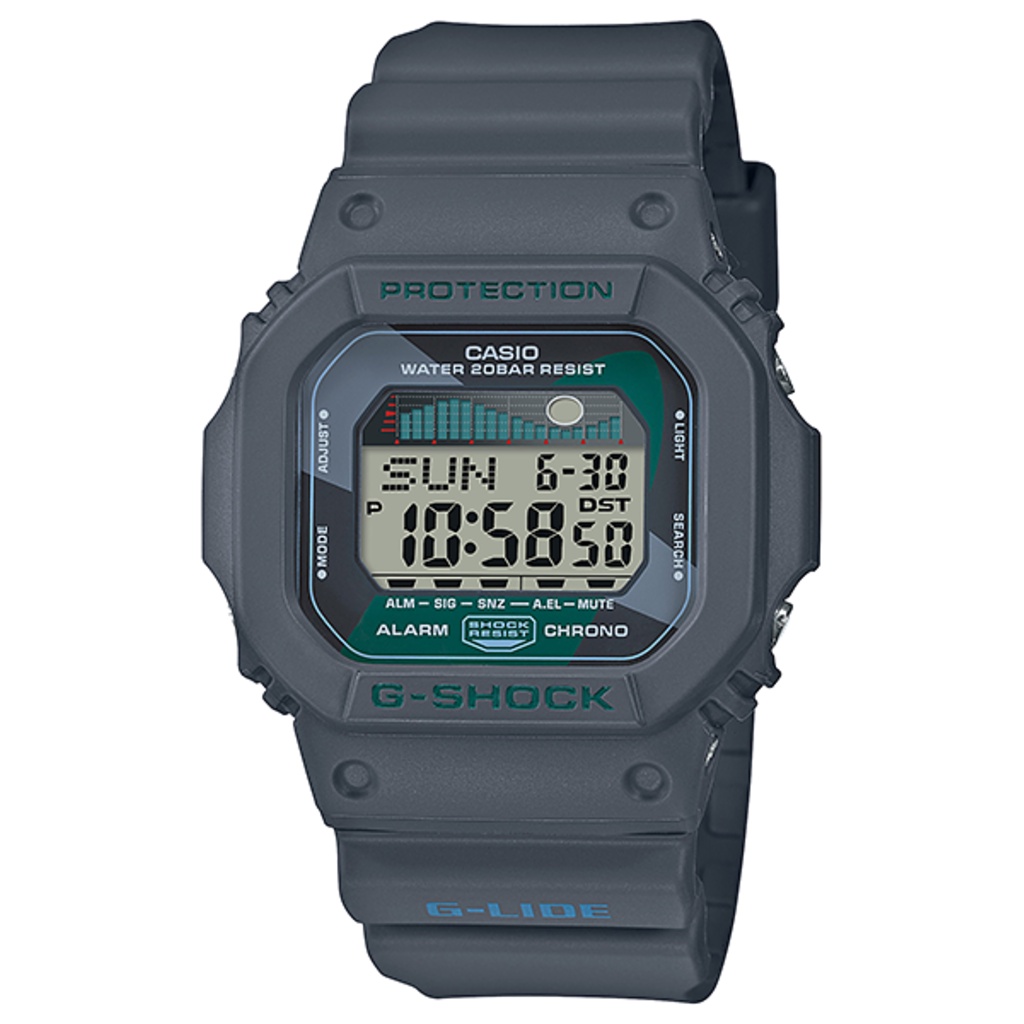CASIO G-SHOCK พร้อมส่ง นาฬิกาข้อมือ นาฬิกากันน้ำ นาฬิกาของแท้ ประกันศูนย์ CMG 1 ปี ผ่อน0% รุ่น GLX-5600VH-1 นาฬิกาสีเทา