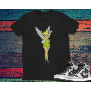 เสื้อยืด พิมพ์ลาย Peter Pan Tinker Bell สีน้ํา เหมาะกับของขวัญ สําหรับผู้ชาย และผู้หญิง