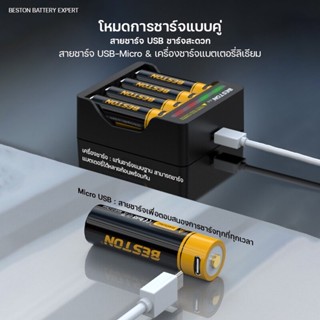 ถ่านชาร์จได้ ถ่านAAA รุ่น NO7 USB แบตเตอรี่ชาร์จได้ ขนาดความจุ 750 mWh สายชาร์จType-c ถ่านชาร์จเร็ว แรงดันไฟฟ้า 1.5V