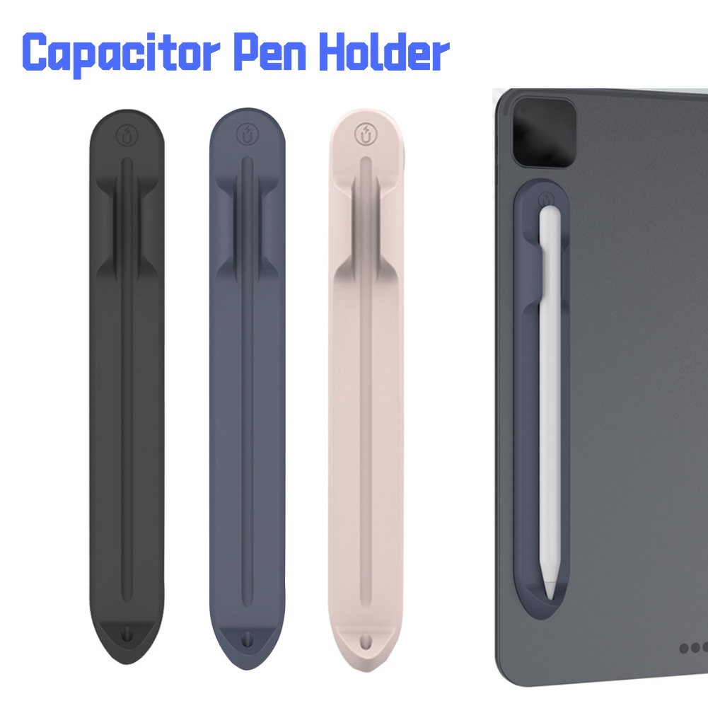 ฝาครอบแขนป้องกัน ดินสอป้องกันการสูญหาย ผู้ถือซิลิโคนนุ่ม  ตัวเก็บประจุ ปากกา เคสแม่เหล็ก เพื่อ iPad 10 ปากกาตัวเก็บประจุ ซิลิโคนนุ่มผู้ถือหลายสี เพื่อ Apple Pencil 1 2